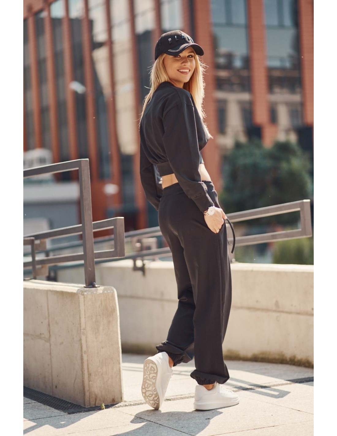 Women\'s black tracksuit set FI535 - Online store - Boutique